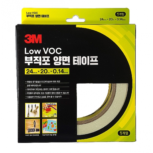 3M LOW VOC 부직포 양면테이프 24mm x 20M x 0.14mm